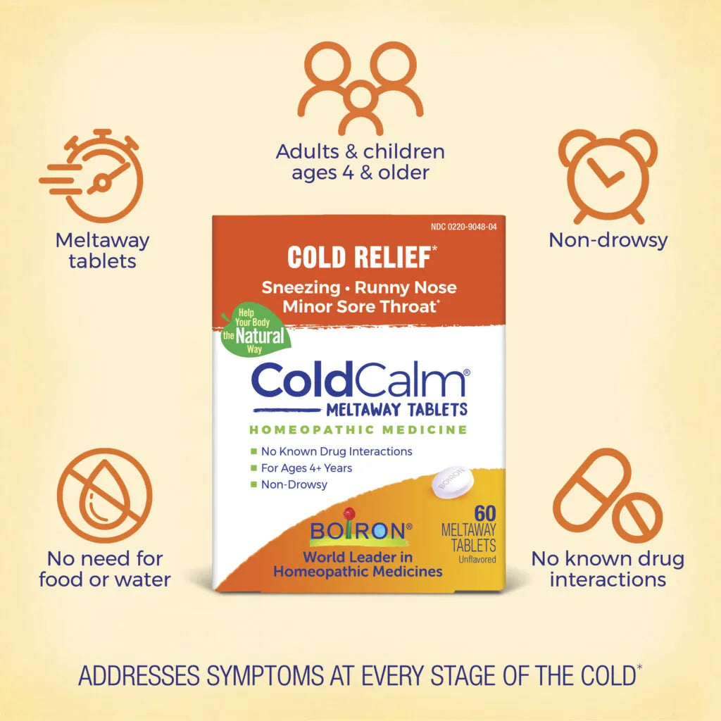 ColdCalm® Tablets Sneezing • Runny Nose • Minor Sore Throat*