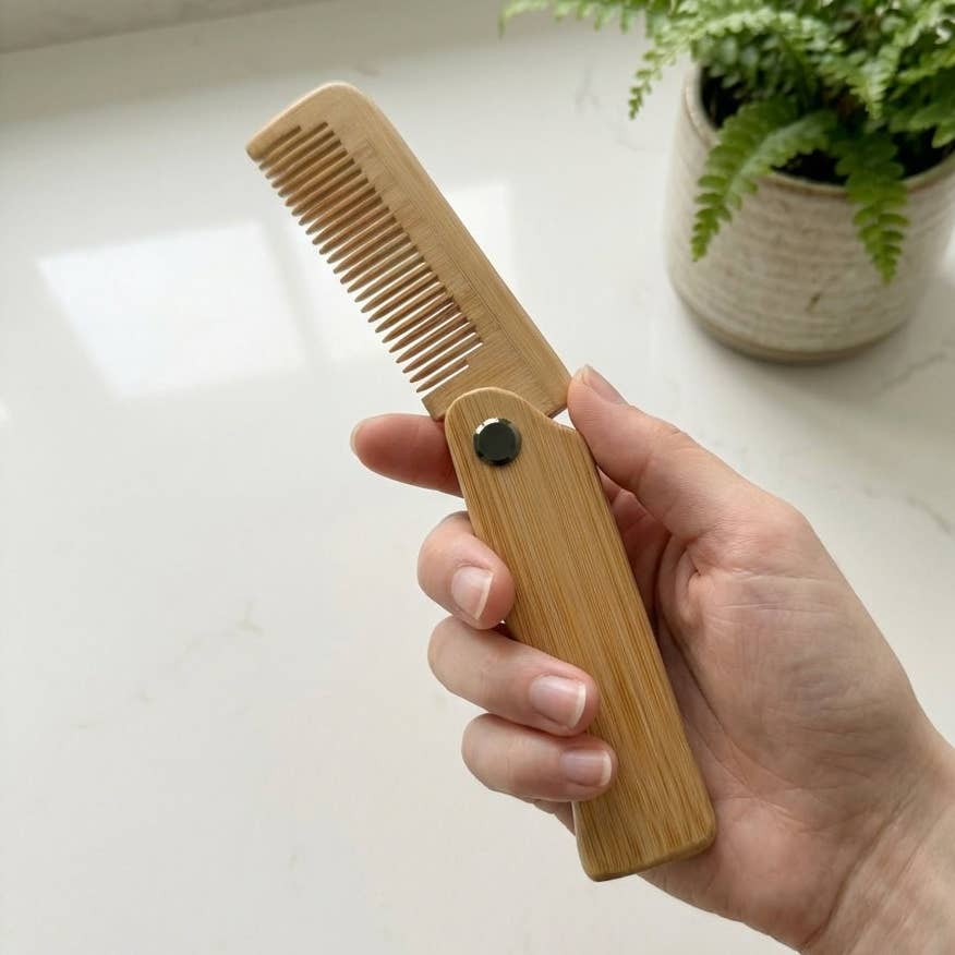 Foldable Bamboo Hair Comb | New!