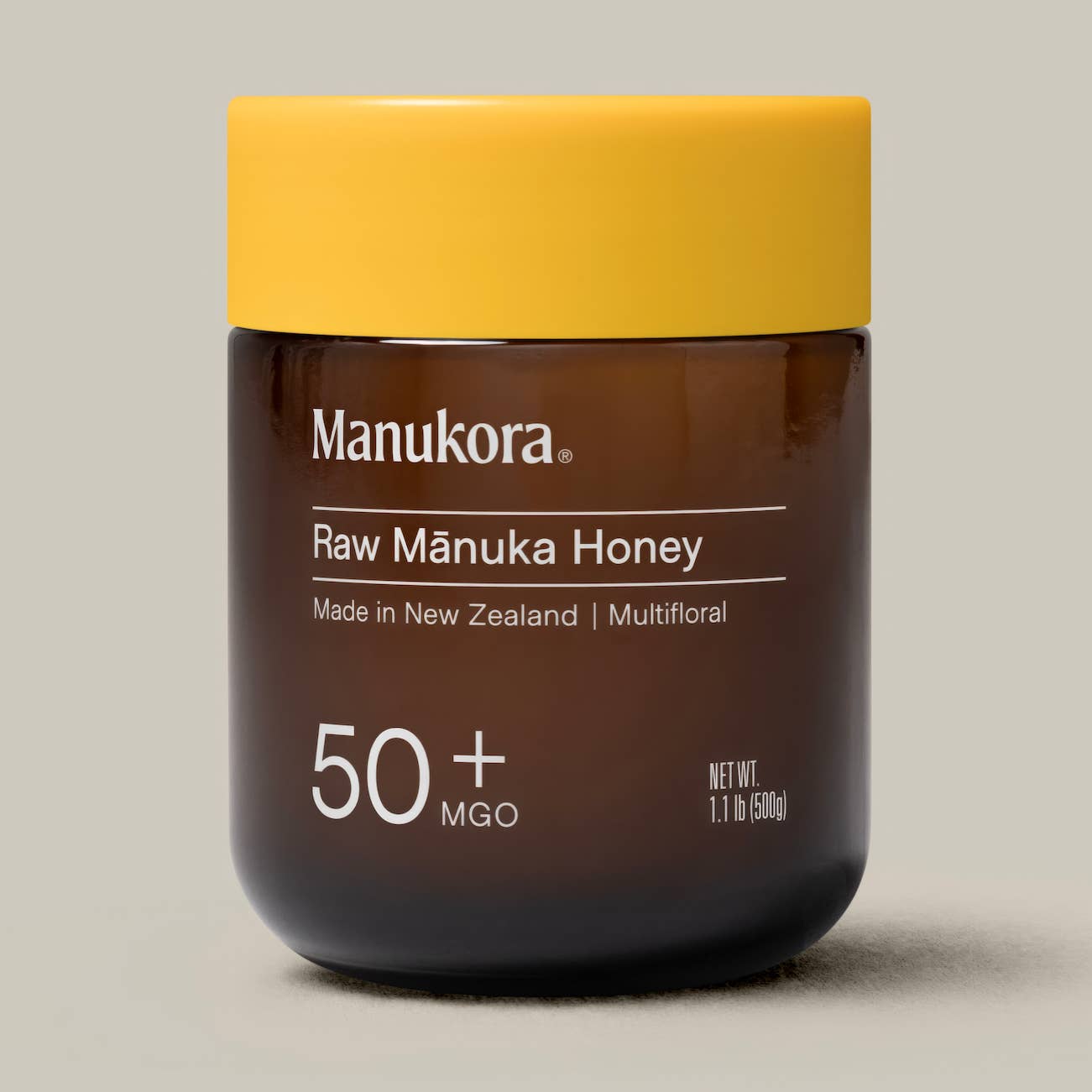 Manukora Mgo 50+ Multifloral Raw Manuka Honey (500g/1.1lb)