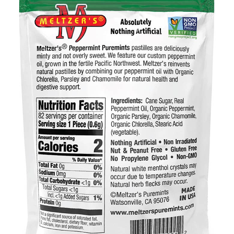 Peppermint PUREMINTS Pastilles 82 Mints Pouch