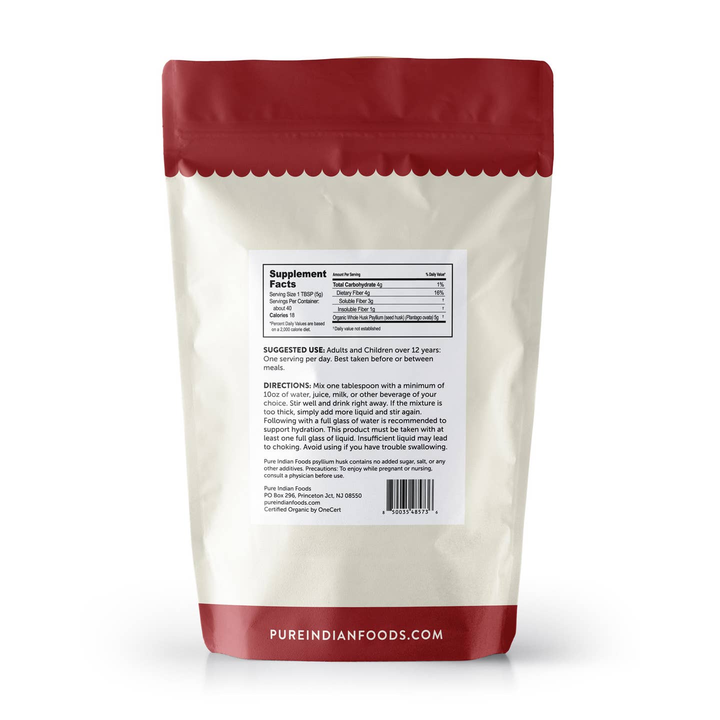 Organic Psyllium Whole Husk Fiber - 7 oz