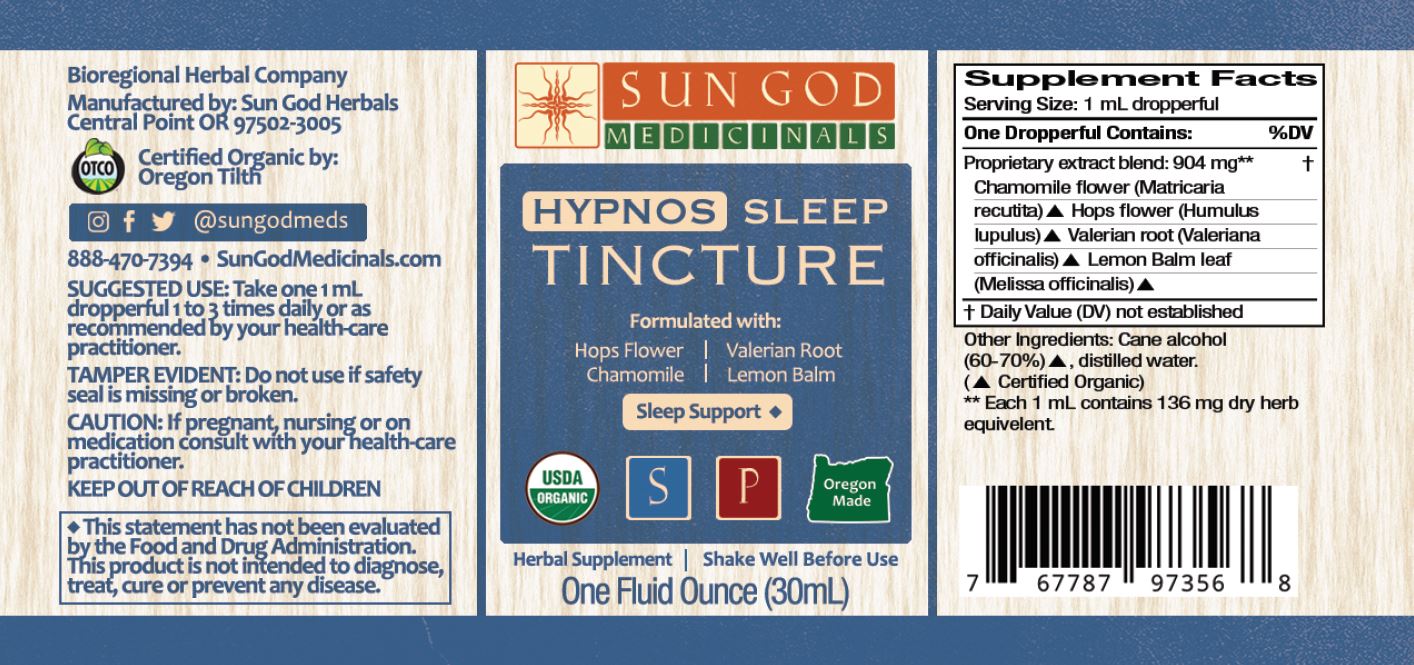 Organiese Hypnos Slaap tinktuur 1oz