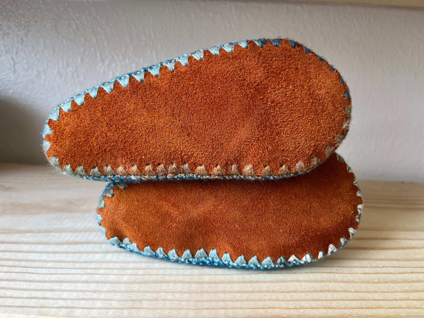 Cozy Crochet, Leather Bottom, Sheepskin Slippers