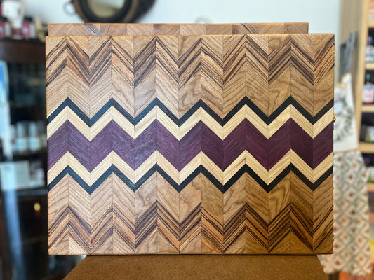 Chevron Pattern Serving Board - Large CB-07