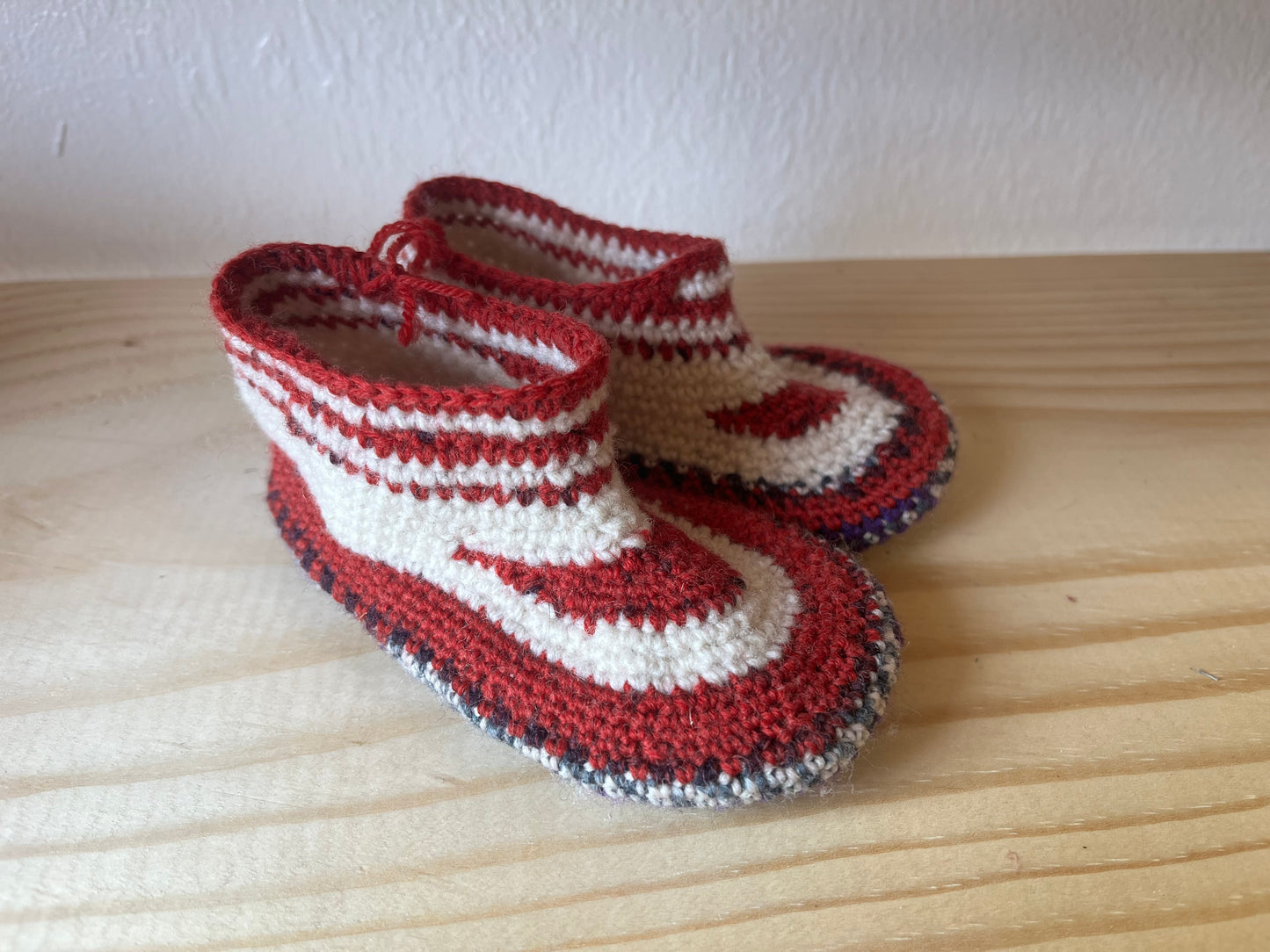 Cozy Crochet, Leather Bottom, Sheepskin Slippers