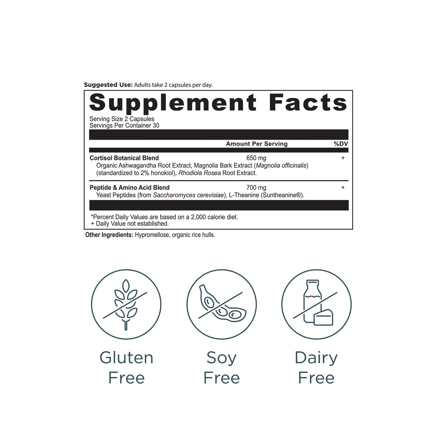 Active Peptides Cortisol | Capsule (30 Servings)