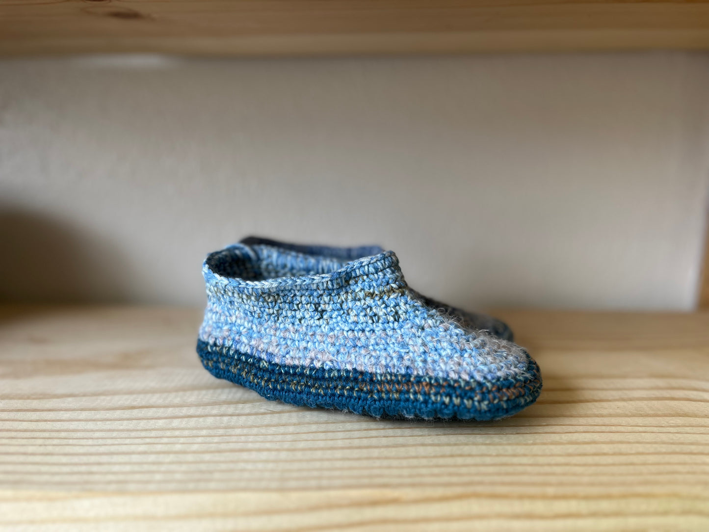 Cozy Crochet, Leather Bottom, Sheepskin Slippers
