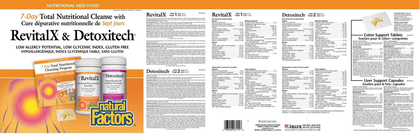 RevitalX® & Detoxitech® 7 Day Total Nutritional Cleansing Program