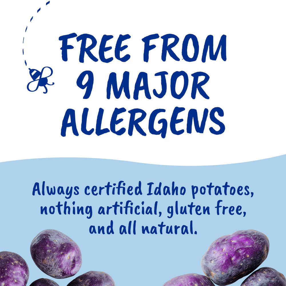 Purple Sea Salt Kettle Cooked Potato Chips – Regenerative Idaho Potatoes – Avocado Oil Crunch