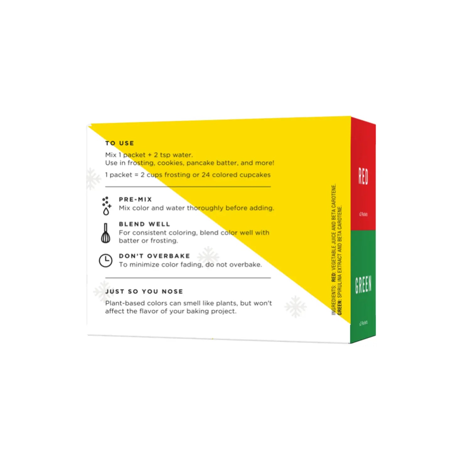 Plant-Based Food Colors - Holiday Colors