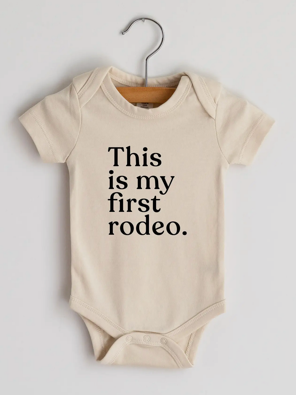 Dit is my eerste rodeo organiese katoen een stuk