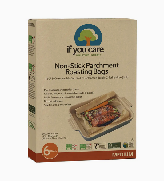 Kleefvrye perkamentbraaisakke- Medium