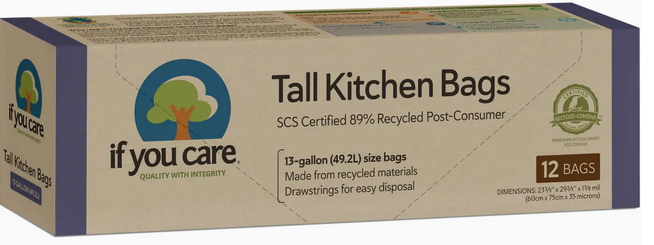 Bolsas de basura recicladas de 13 galones