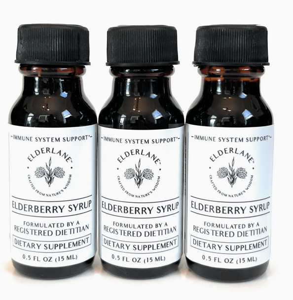 Elderberry Syrup Single Serve Bottle