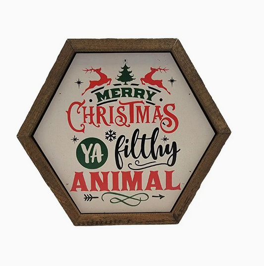 Geseënde Kersfees Ya Filthy Animal Christmas Dekor