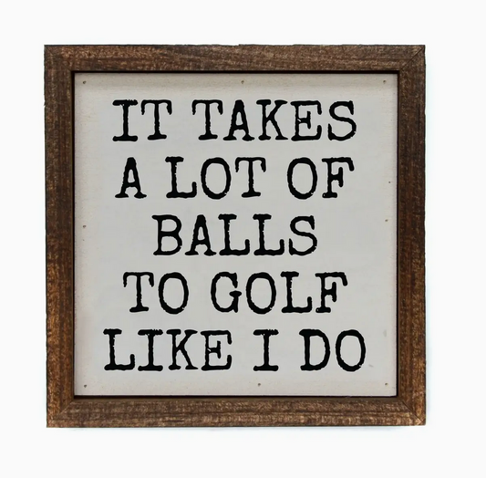 Dit vat baie balle om te gholf soos ek 6x6 doen