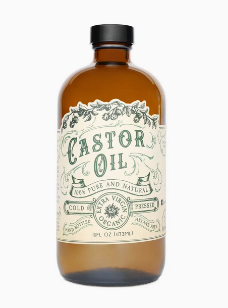 Organic Cold Pressed Castor Oil Hexane Free USA Bottled