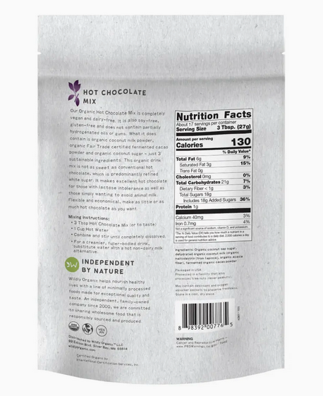 Organic Hot Chocolate Mix 16 oz