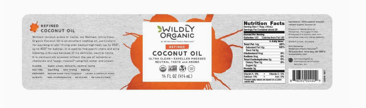 Refined Expeller Pressed Organic Coconut Oil 14 oz