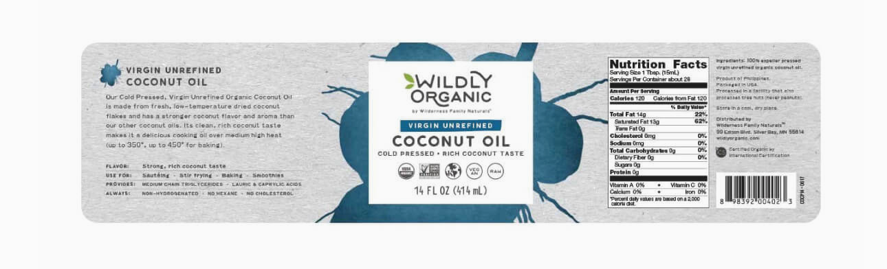 Virgin Unrefined Cold Pressed Organic Coconut Oil