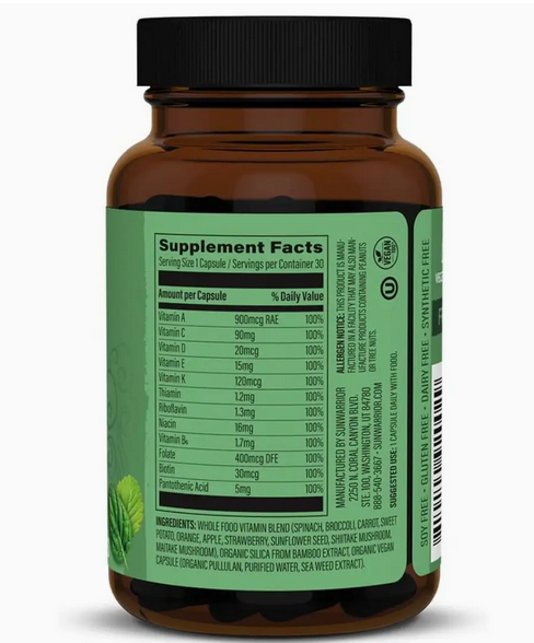 Sunwarrior | Daily Multi Vitamin Capsule Supplement - Plant-Based