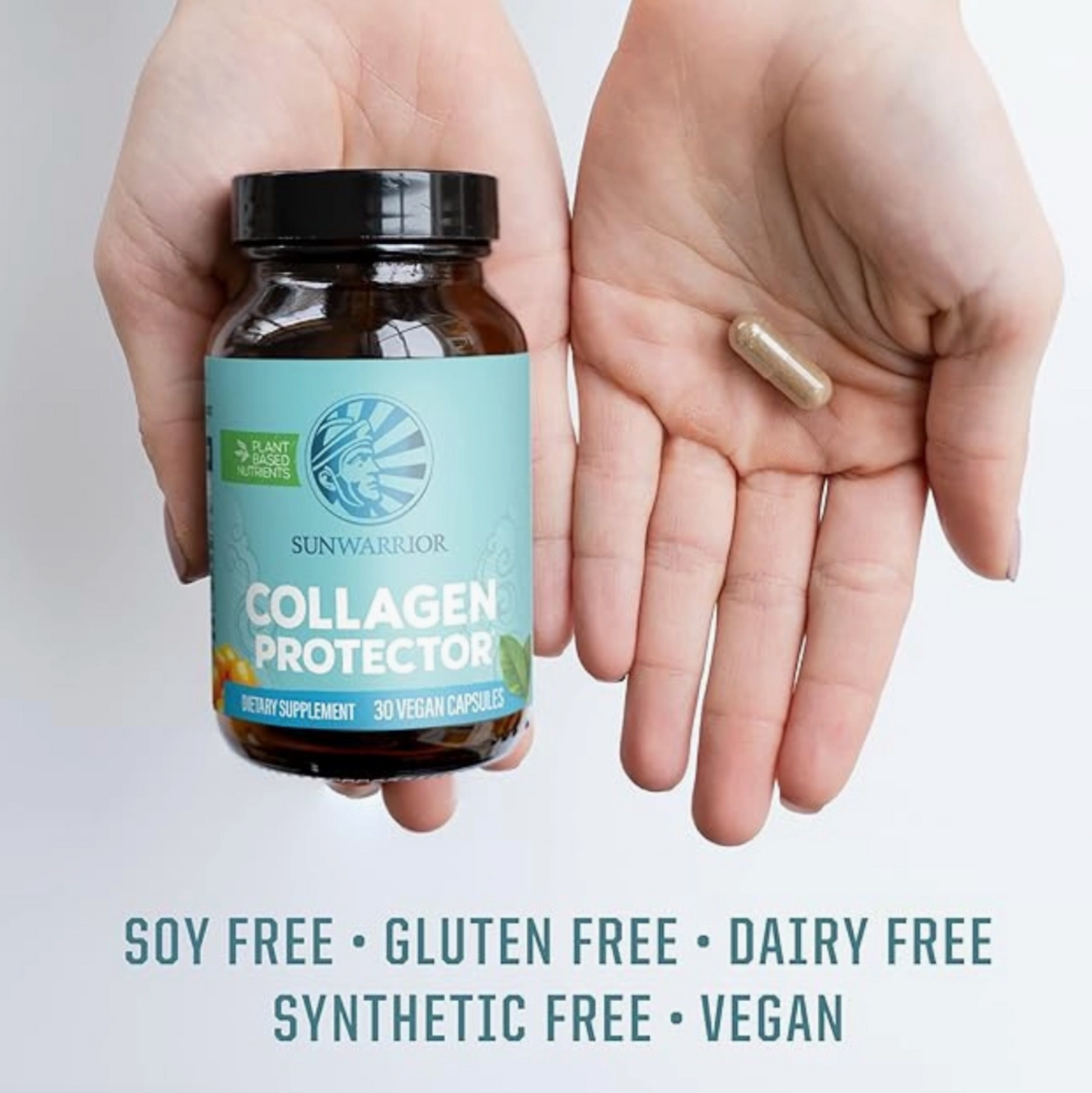 Collagen | Protector Plant-Based Collagen Capsules - Vegan, Soy-Free