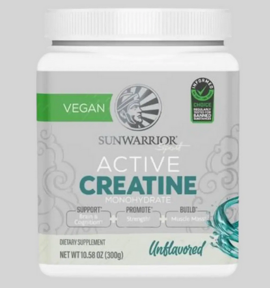 Sunwarrior | Ongegeurde aktiewe kreatien drankpoeier - vegan, 300 gram
