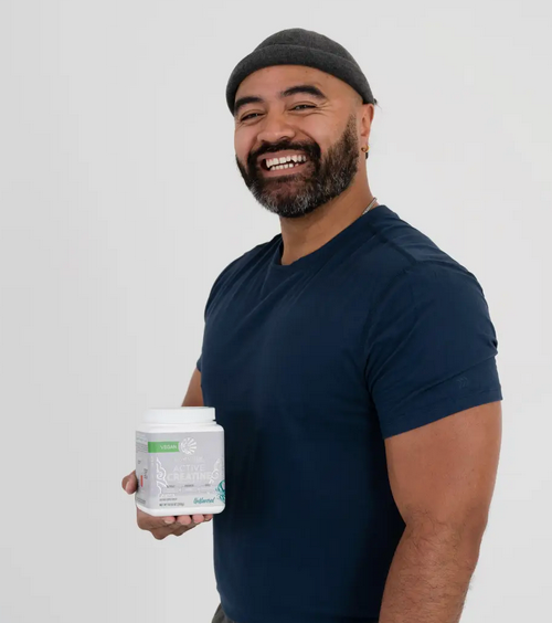 Sunwarrior | Bebida en polvo de creatina activa sin sabor, vegana, 300 gramos