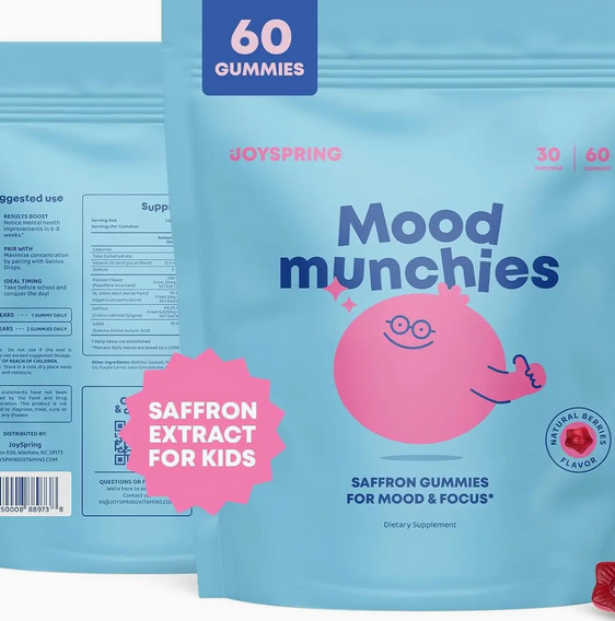 Joyspring Saffraan Gummies Vir Kinders - Bui Aanvulling Vir Kind