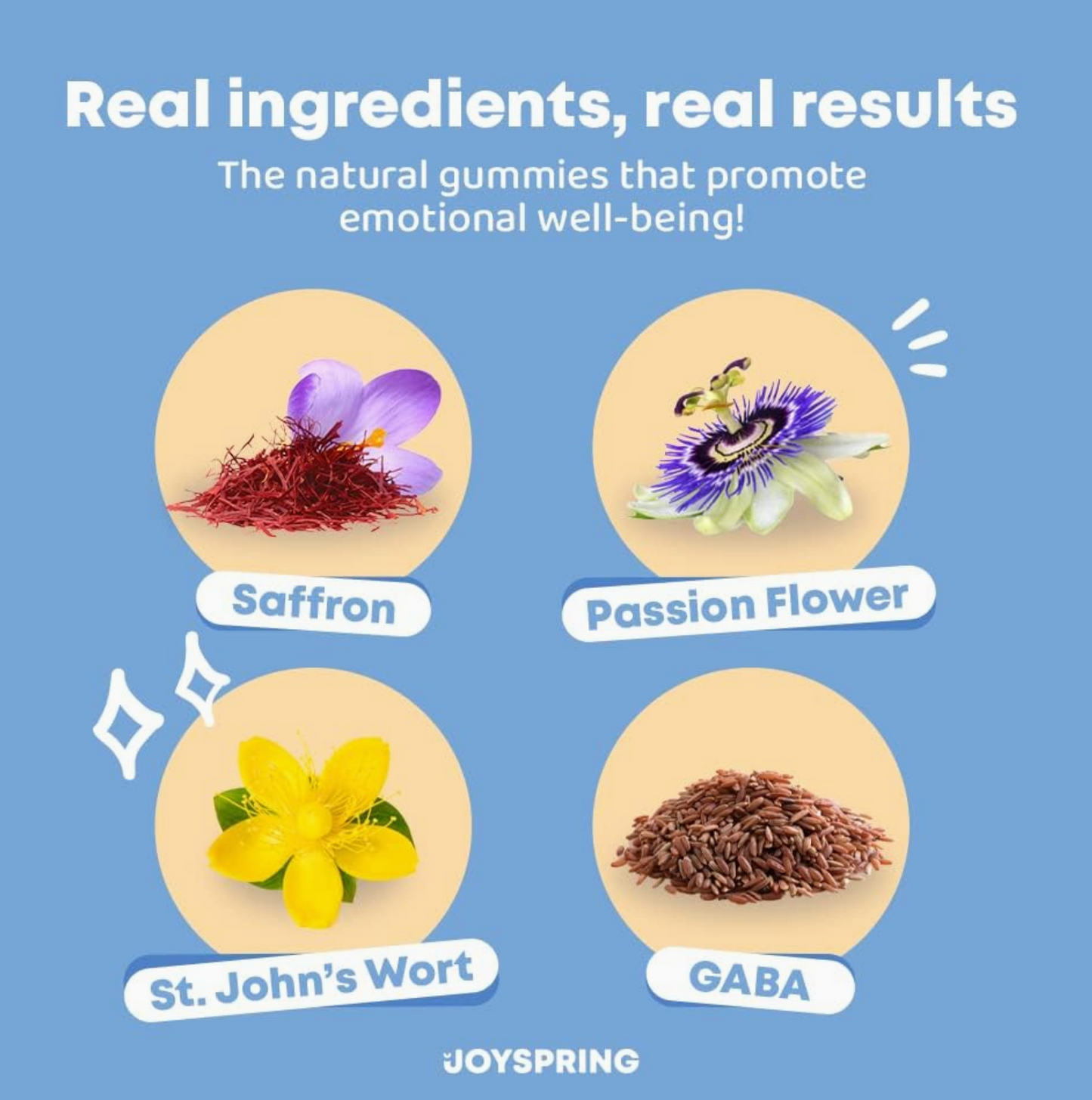 Joyspring Saffraan Gummies Vir Kinders - Bui Aanvulling Vir Kind