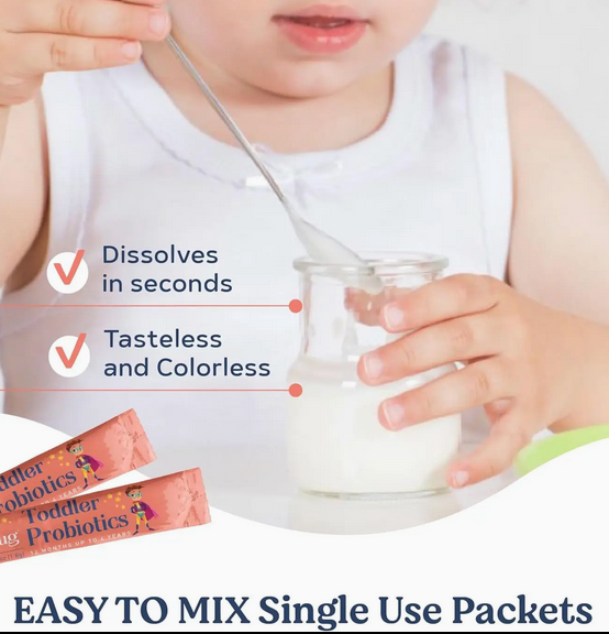 Toddler Probiotics 12 Months - 4 Years Organic (Powder) 60 Single Serve Sticks