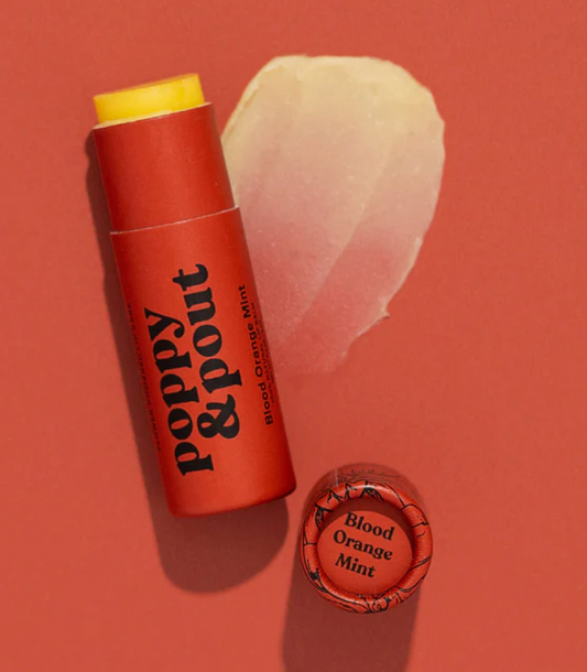 Bálsamo labial, menta y naranja sanguina