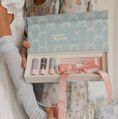 Set de regalo, trío de bálsamos labiales, Coquette