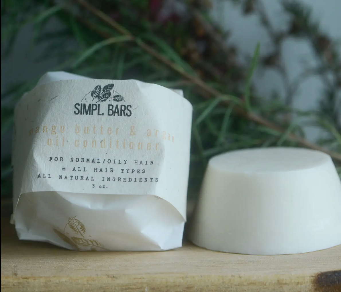 Mango Butter & Argan Oil Conditioner Bar Zero Waste
