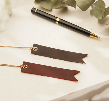 Klassieke leerboekmerk