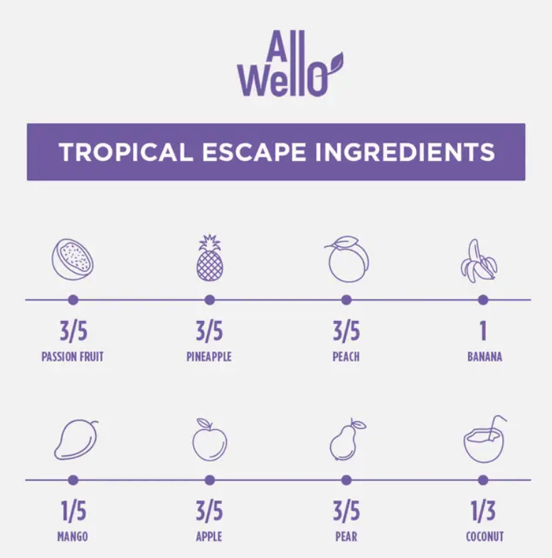 Organic Cold-Pressed Tropical Escape Juice