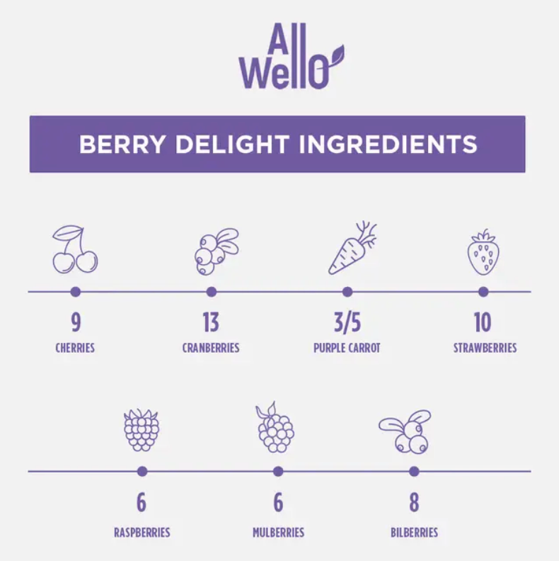 Organiese Koudgeperste Berry Delight Juice