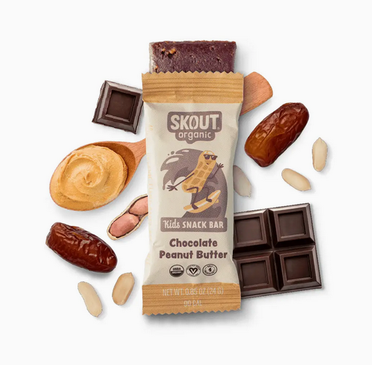 Skout Organic Chocolate Peanut Butter Kids Snack Bar