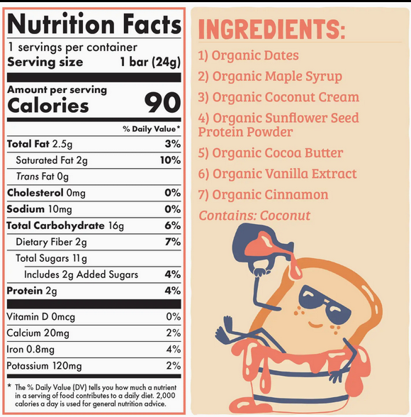Skout Organic French Toast Kids Snack Bar
