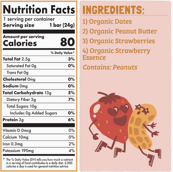 Skout Organic Peanut Butter & Jelly Kids Snack Bar