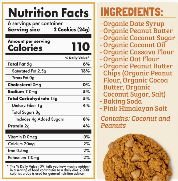 Skout Organic Peanut Butter Soft Baked Cookies