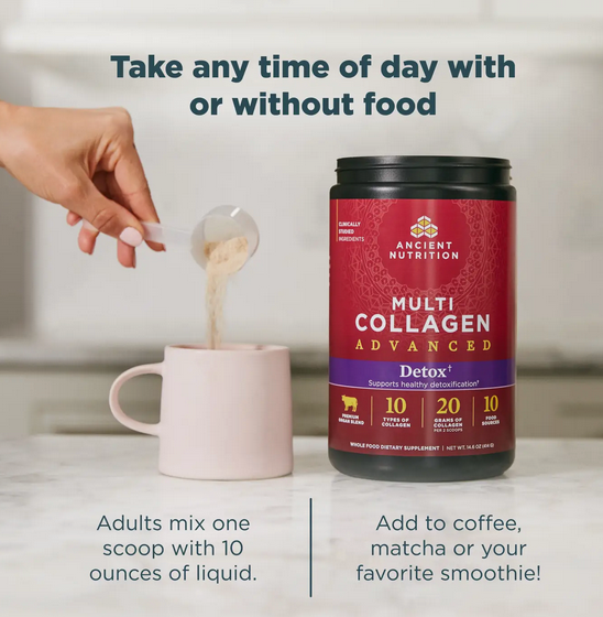 Collagen Advanced Detox | Multi-Collagen Powder (36 Servings)