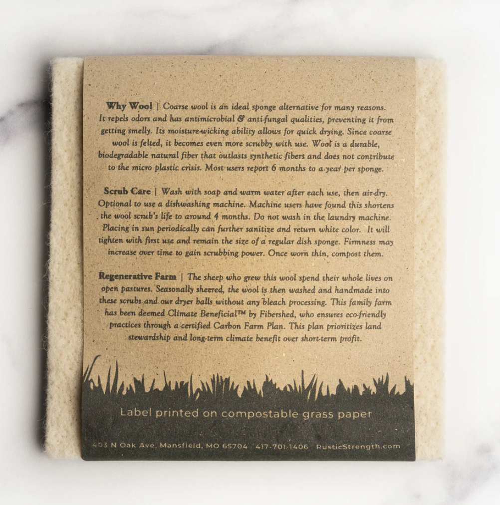 Sustainable Wool Scrub