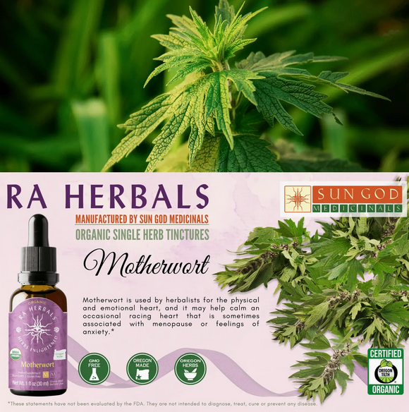 Organiese Motherwort Tinktuur 1oz