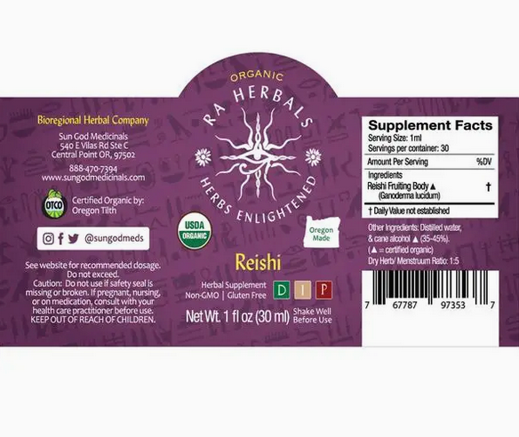 Organic Reishi Tincture 1oz