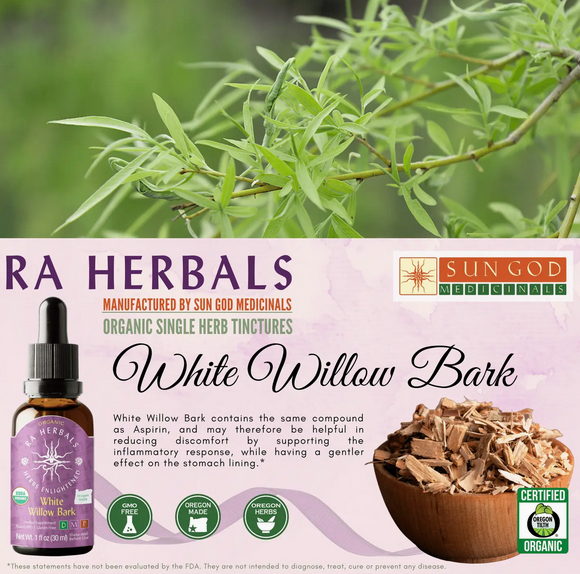 Organic White Willow Tincture 1oz