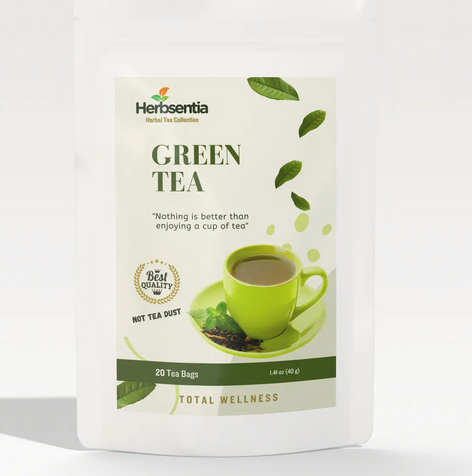 Té verde (orgánico y auténtico): ¡no elaborado con polvo de té!