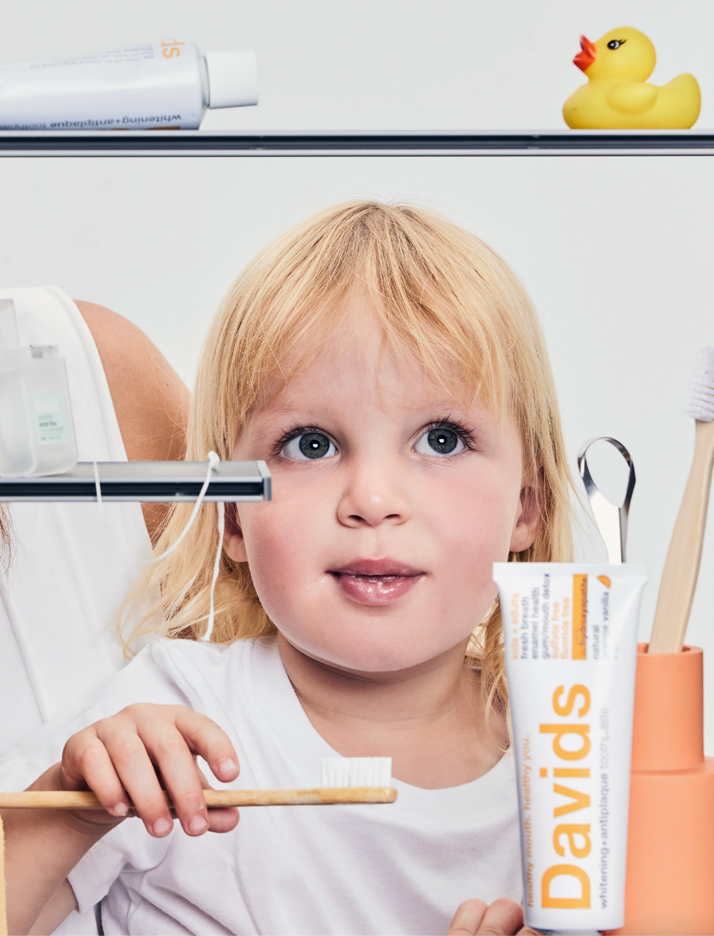 Davids Kids + Adults Nano-Hydroxyapatite Premium Tandepasta / Oranje Vanielje