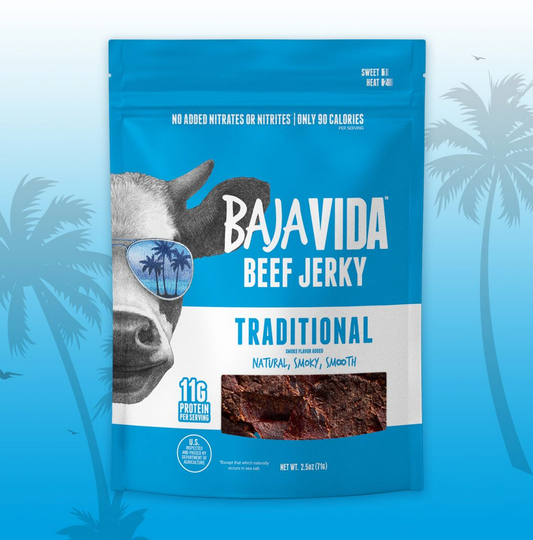 Baja Vida Beef Jerky - 2,5 oz Tradisioneel