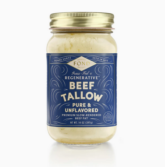 Sebo de res regenerativo puro y sin sabor